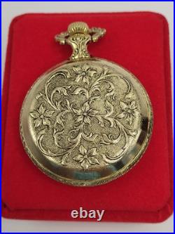 MINT 54mm WESTCLOX USA RAILROAD TRAIN VINTAGE POCKET WATCH