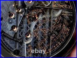 MINT High End Railroad Display Case 21 Jewels Pocket Watch Hamilton 940 Working