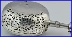 MUSEUM Renaissance Verge Fusee Repeater Oignon pierced silver pair case watch