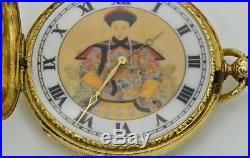 MUSEUM historic Chinese Qing Dynasty 18k gold fancy case watch. Guangxu Emperor