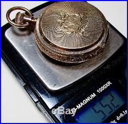 Magnificent! SOLID 10K GOLD 1890 WALTHAM 6/S HCHeavy Drum Case Pocket Watch