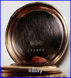 Magnificent! SOLID 10K GOLD 1890 WALTHAM 6/S HCHeavy Drum Case Pocket Watch