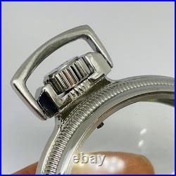Mainliner Size 16S Display Clear Back Pocket Watch Case SIlver Plated SP R2