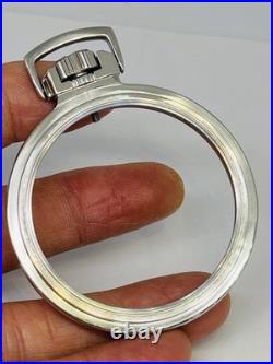 Mainliner Size 16S Display Clear Back Pocket Watch Case SIlver Plated SP R2