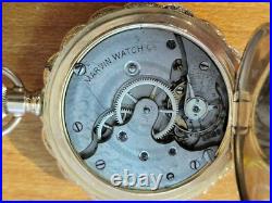 Marvin Pocket Watch Hunter case Gold Plated mouvement 15s