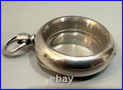 Massive 5oz Silver Case only for size 18 Pocket Watch, 61mm