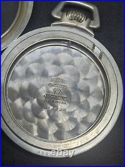 Massive Tank 16s Keystone Open Face Pocket Watch Case Coin Edge