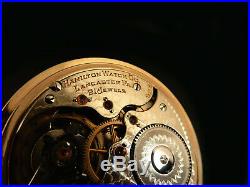 Mega Rare Antique Railroad 21j Hamilton 922 Pocket Watch Salesman Display Case