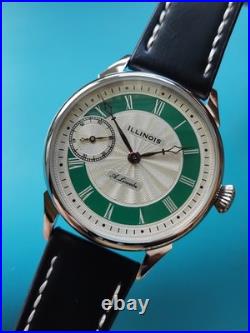 Men's ILLINOIS A. Lincoln Vintage Movement of Pocket Watch in new wrist case