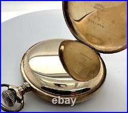 Men's Vintage 16s Gold Filled Elgin Pocket Watch Three Finger Bridge