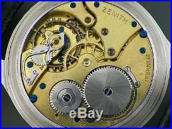 Men's ZENITH, Antique Large, High Grade Pocket Watch Movement in steel case