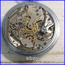 Military Chronograph Hamilton Watch Co. Model 23 19J Keystone Base Metal Case