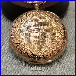 Mint Waltham 14k Pocket Watch Hunter Case. Size 0. Dates To 1917-18. 7 Jewel
