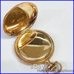 Minty 14k Yellow Gold Elgin Ladies 0s Hunter Case Pendant Pocket Watch