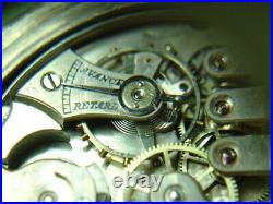 Minute Repeater High Grade pocketwatch movement 40mm + silver case. Very thin