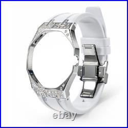 Moissanite Stainless Steel Case Mod Kit for Swatch Royal POP Pocket Watch 41mm