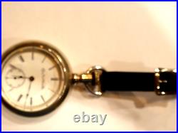 Monster 18SZ Elgin Pocket Watch-in Alaska Metal Case Serviced-15J- 61.25 MM