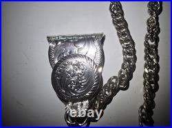 Montana Silversmiths Pocket Watch & Chain Set Engraved Western Scroll Boxed