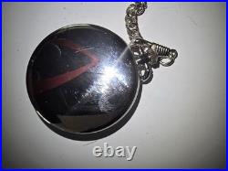 Montana Silversmiths Pocket Watch & Chain Set Engraved Western Scroll Boxed