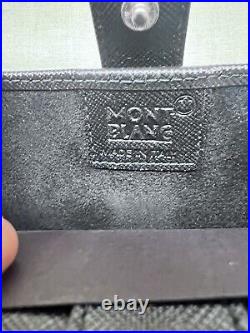 Montblanc watch roll travel case leather. Holds 2 Watches. NWOT. Dust Bag