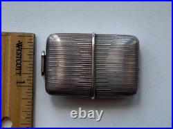 Movado 1930s Art Deco Slide / Pocket Watch CASE ONLY. 935 Silver