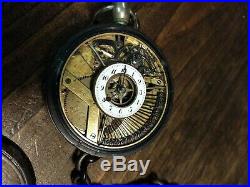 Musical Fusee Pocket Watch Bakelite Case with Repeater