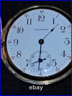 NEAR MINT 1903 WALTHAM 15 JEWELS FULL HUNTER CASE 16s MODEL 1899