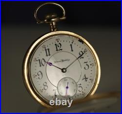 NICE 16s Illinois Gr 186, 17jD/S GOTHIC DIAL25yr Fahy's Triple Hinged Case