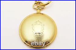 N MINT TISSOT Pocket Watch Swiss Made Gold Case White Dial Quartz From JAPAN