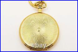 N MINT TISSOT Pocket Watch Swiss Made Gold Case White Dial Quartz From JAPAN