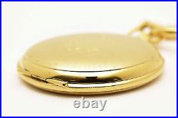 N MINT TISSOT Pocket Watch Swiss Made Gold Case White Dial Quartz From JAPAN