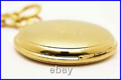 N MINT TISSOT Pocket Watch Swiss Made Gold Case White Dial Quartz From JAPAN