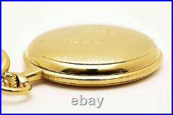 N MINT TISSOT Pocket Watch Swiss Made Gold Case White Dial Quartz From JAPAN