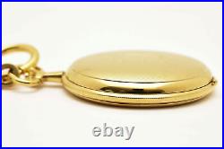N MINT TISSOT Pocket Watch Swiss Made Gold Case White Dial Quartz From JAPAN