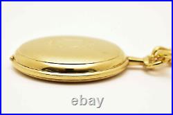 N MINT TISSOT Pocket Watch Swiss Made Gold Case White Dial Quartz From JAPAN