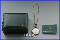 N MINT with Case Paper FREDERIQUE CONSTANT 17J Hand Winding Swiss Pocket Watch