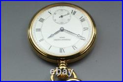 N MINT with Case Paper FREDERIQUE CONSTANT 17J Hand Winding Swiss Pocket Watch