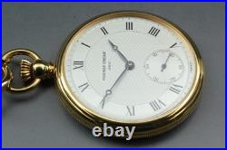N MINT with Case Paper FREDERIQUE CONSTANT 17J Hand Winding Swiss Pocket Watch