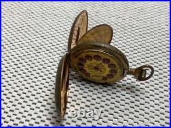 National Special Hunter Case Pocket Watch, H W Co. Movement and RED raised dial
