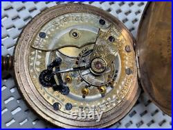 National Special Hunter Case Pocket Watch, H W Co. Movement and RED raised dial