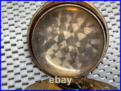 National Special Hunter Case Pocket Watch, H W Co. Movement and RED raised dial