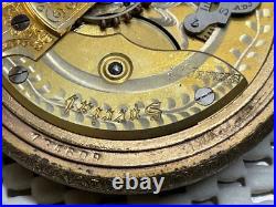 National Special Hunter Case Pocket Watch, H W Co. Movement and RED raised dial