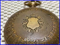 National Special Hunter Case Pocket Watch, H W Co. Movement and RED raised dial