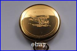 Near MINT / Case Burberry 6031-G24655 Gold Roman Logo 38mm Quartz Pocket Watch