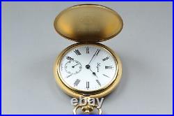 Near MINT Case Longines Cal. L507.2 Gold White Dial Hand-Winding Pocket Watch