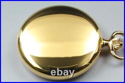 Near MINT Case Longines Cal. L507.2 Gold White Dial Hand-Winding Pocket Watch
