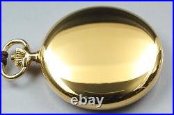 Near MINT Case Longines Cal. L507.2 Gold White Dial Hand-Winding Pocket Watch