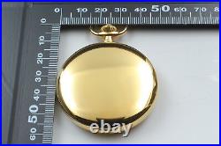 Near MINT Case Longines Cal. L507.2 Gold White Dial Hand-Winding Pocket Watch