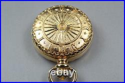 Near MINT / Case Papers GINZA TENSHODO VJ20-D003 Gold Qz Pendant Pocket Watch