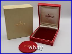 Near MINT Omega Vintage Red Pocket Watch Box Genuine Case Only From JAPAN #1371